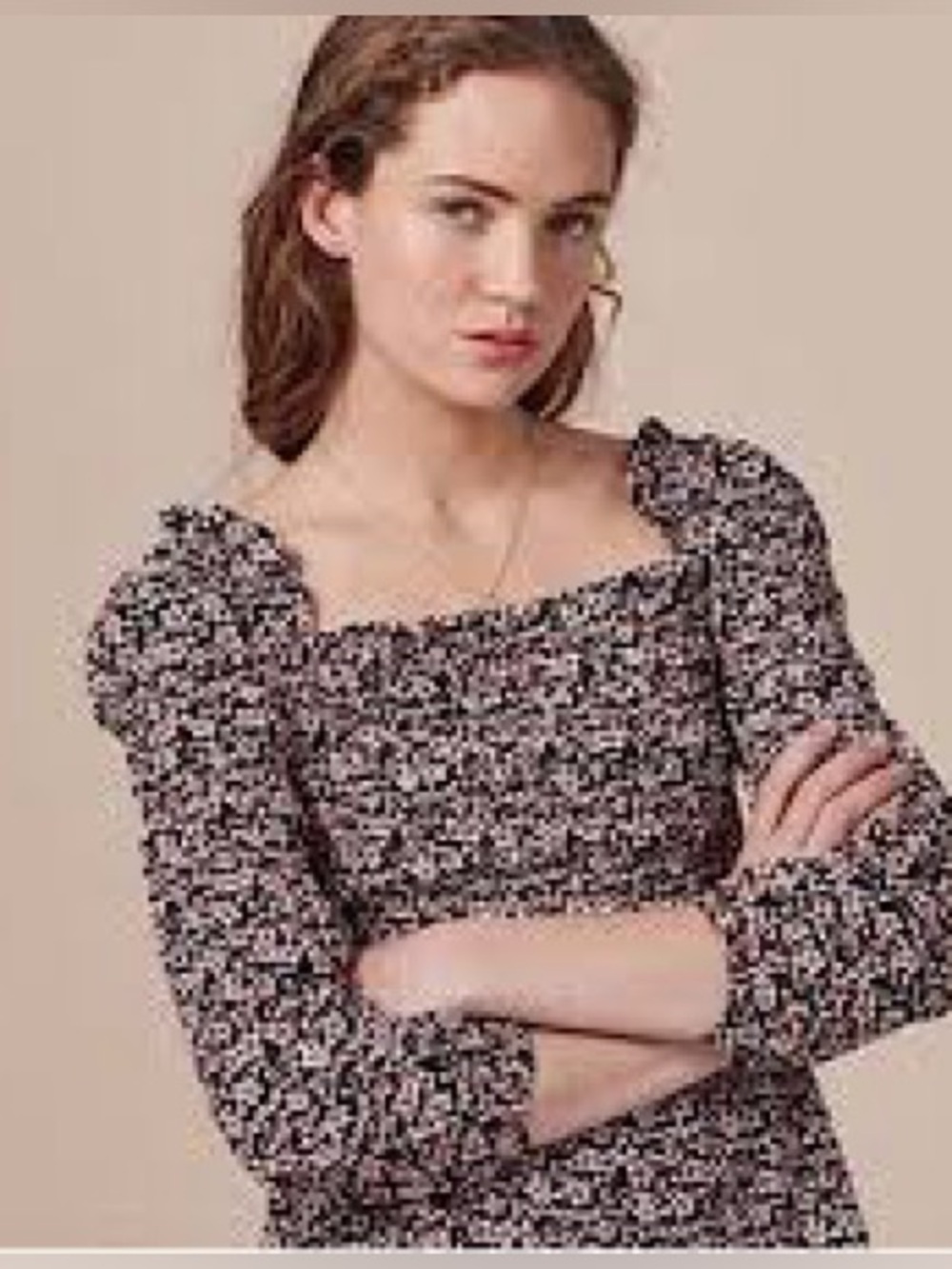 MAJE LANAEL FLORAL PRINT TOP IN IMPRIME, SIZE 2, EXCELLENT CONDITION